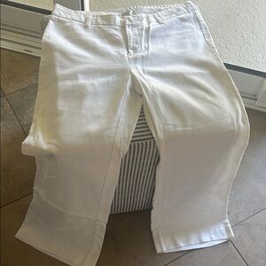 GAP White Perfect Trouser